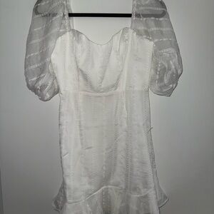 American Threads White Mini Dress